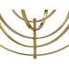 Mia 1 Light 24.25 inch Brass Pendant Ceiling Light